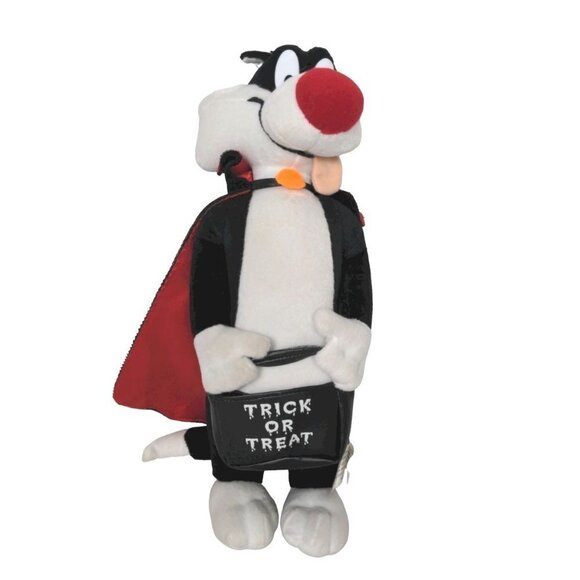 Looney Tunes Halloween Sylvester Cape Vampire Plush Stuffed Animal 2002 14" - Picture 1 of 7